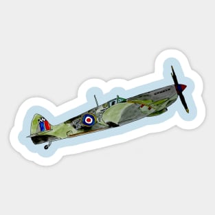 spitfire aircraft Sticker